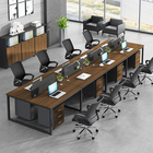 Таблица офиса офисной мебели стола светлого роскошного босса исполнительная с беспроводной поручать
