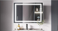 Светодиодная ванная умное зеркало освещенный квадратный разумный безтуманный душевое зеркало