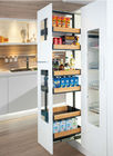 Аксессуары кухни высокорослого кухонного шкафа вырывания Larder современные для модульной кухни