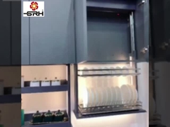 Оптовая торговля предметами домашнего обихода Вертикальный подъемник Кухонный шкаф Фрукты и овощи Подъемная корзина Автоматическая
