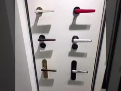 Введите современную дверную ручку сплава цинка, коммерчески дизайн дверной ручки 58*85мм подгонянный для вас