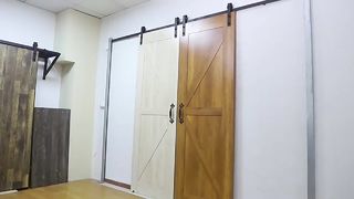 J-образный комплект аксессуаров для подвески двери сарая, раздвижная раздвижная дверь, бесшумная направляющая