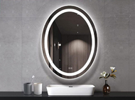 Умный динамик ванная комната отель полный душ светодиодный зеркало стена висящий прямоугольник