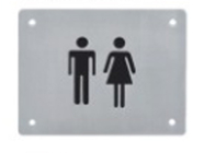 Знак для слепых с помощью прикосновения Брайльский шрифт Туалетные знаки для отелей