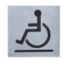 Знак для слепых с помощью прикосновения Брайльский шрифт Туалетные знаки для отелей