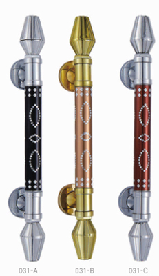 Knurling Aluminum Furniture Hardware Cabinet Door Kitchen Drawer Handle with Plastic Feet