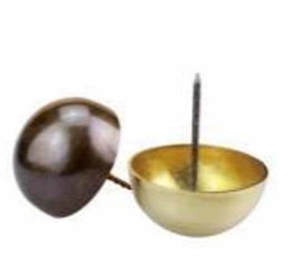 Brass Decorative Furniture Sofa Nails With Cap Head And Smooth Shank Standard DIN
