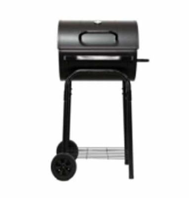 OEM Round Barrel Type BBQ Grills Outdoor Trolley Movable Large Charcoal Barbecue Grills with Side Panels