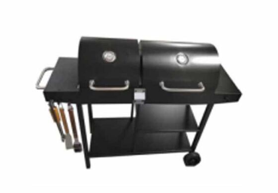 Multi Functional with Edge Grill, American Style Barbecue Grill, Gas Barbecue Grill, BBQ Foldable Edge Table with Wheels