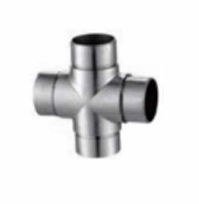 Hot Selling Stainless Steel T Shape 3 Way Connector 90 Degree Tube Elbow for Balustrades&Handrails Stair Railings