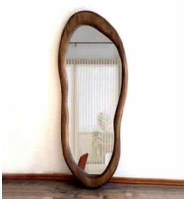 New Arrival Living Room Bedroom Decorations Full Body Aesthetic Irregular Mirror Rabbit Plush Full Body Mirror