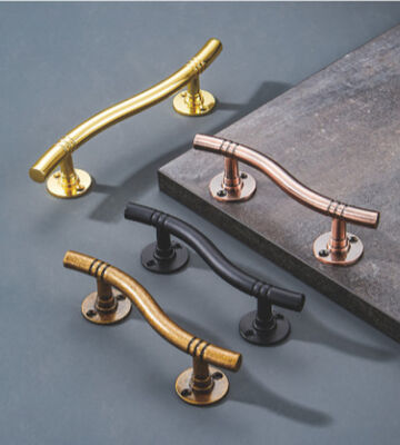 Rectangle Hardware Pull Handles Polished Finish 150mm 200mm 300mm 400mm Contemporary Durable Handles For Doors