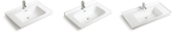 Легкие чистые тазы мытья искусства керамического тела 100 раковин Bathroom Countertop см прямоугольных