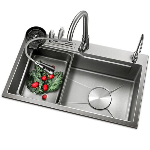 Nano Kitchen 304 Stainless Steel Handmade Small Sink Single Tank Undercounter Basin Sink Wholesale From China Factory