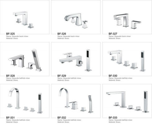 Современные милые аксессуары Bathroom украшают установленные латунные Faucets Bathroom